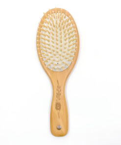 Wooden Bristle and Paddle Hair Brush